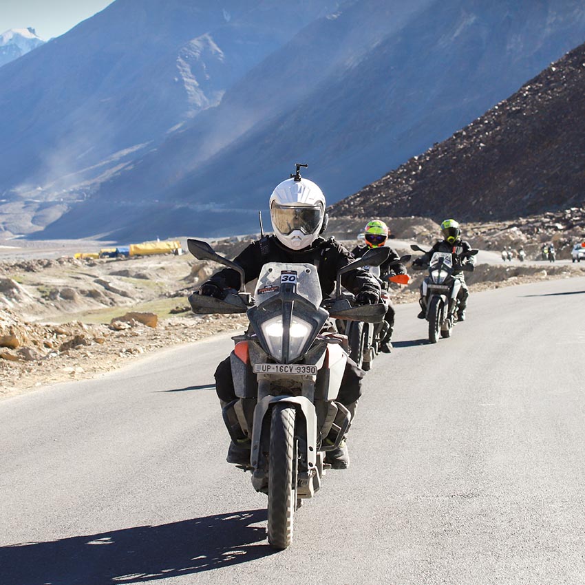 KTM Adventure 390 ride to Ladakh rider pic