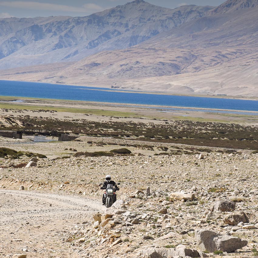 KTM Adventure 390 rider at Ladakh