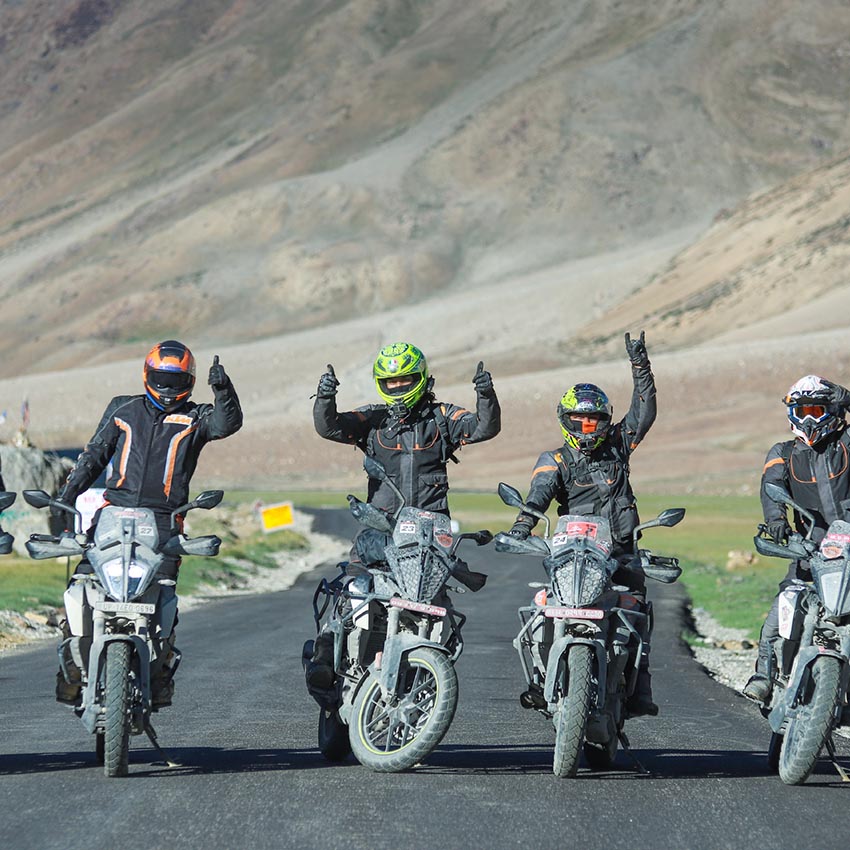 KTM Adventure 390 rider at Ladakh pics