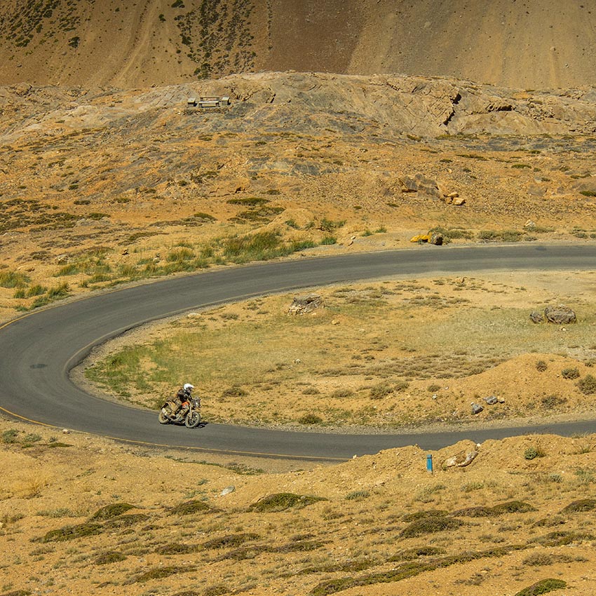 KTM Adventure 390 at lakdakh highway 