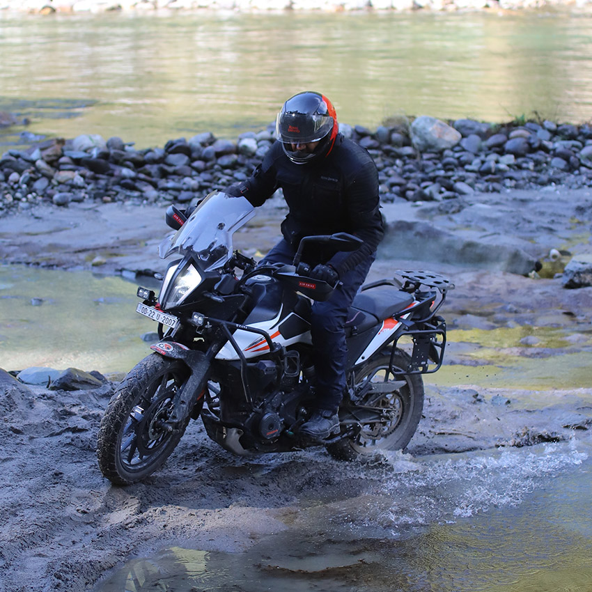 Sikkim trip with KTM Adventure 390 riverside riding