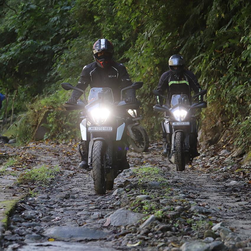 Sikkim trip on KTM Adventure 390 offroad pics